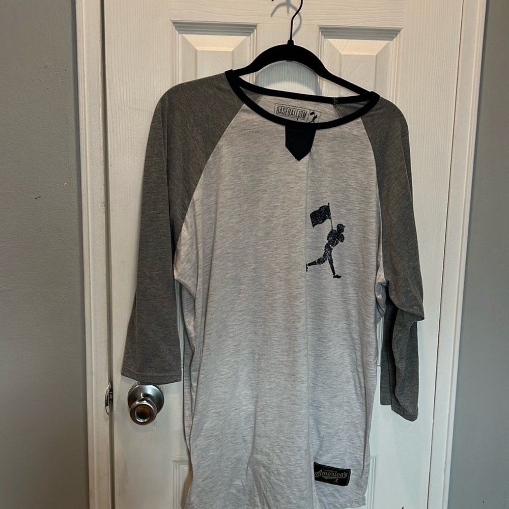 Baseballism 3/4 sleeve Henley style shirt